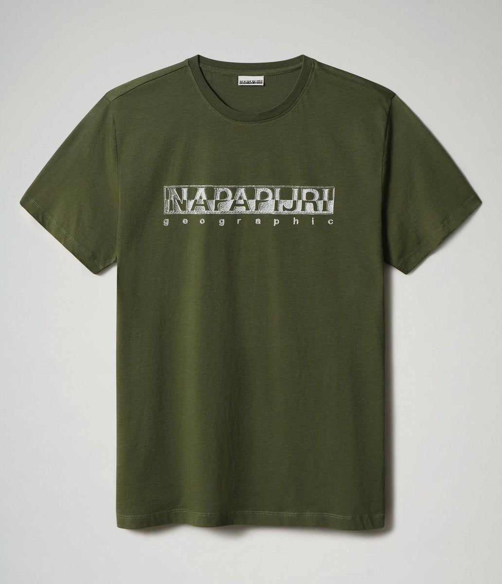 Napapijri T-shirt Ronde Hals Sallar Groen (NP0A4F9O - G2C1)