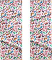 DDDDD Butterfly Tafelloper - 50 x 150 cm - White - 2 stuks
