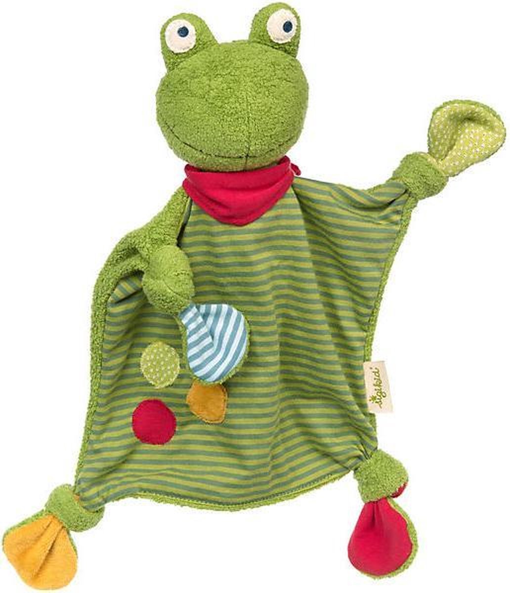 Sigikid Knuffeldoek Kikker Green