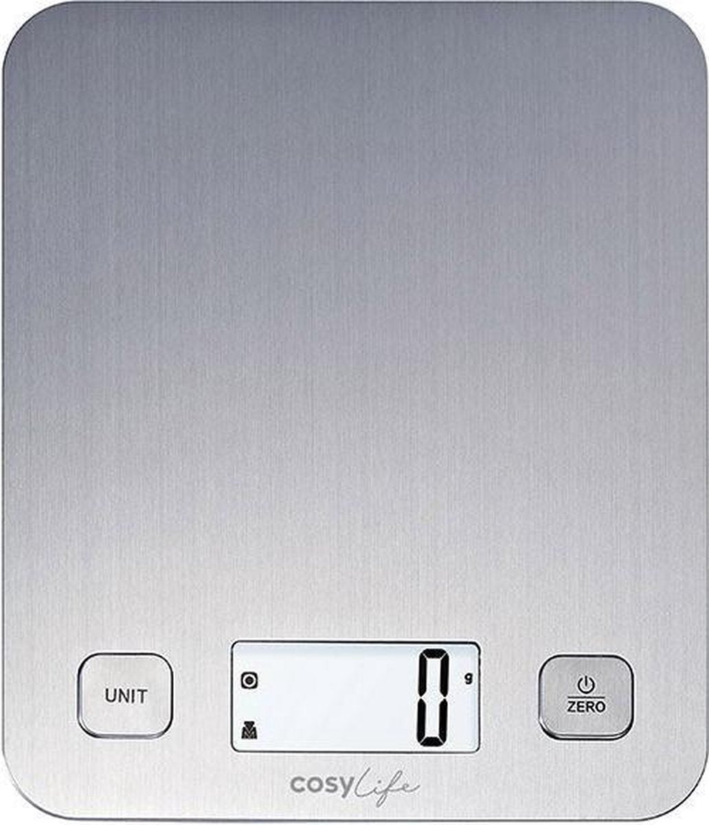 COSYLIFE by ELECTRO DEPOT  - CLKSEL5X  - Keukenweegschaal - inox