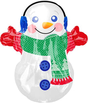 Anagram Folieballon Adorable Snowman 45 X 53 Cm Wit