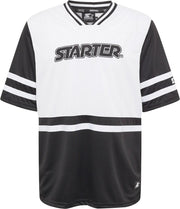 Starter Heren Tshirt -L- Sport Jersey Zwart/Wit