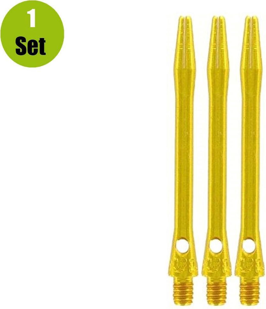 Aluminium Dart Shafts - Goud - Short - (1 Set)