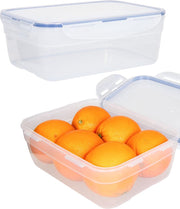Lock&Lock Stapelbare Vershoudbakjes | Bewaardozen voedsel - Set van 2 stuks - 3 liter - Transparant