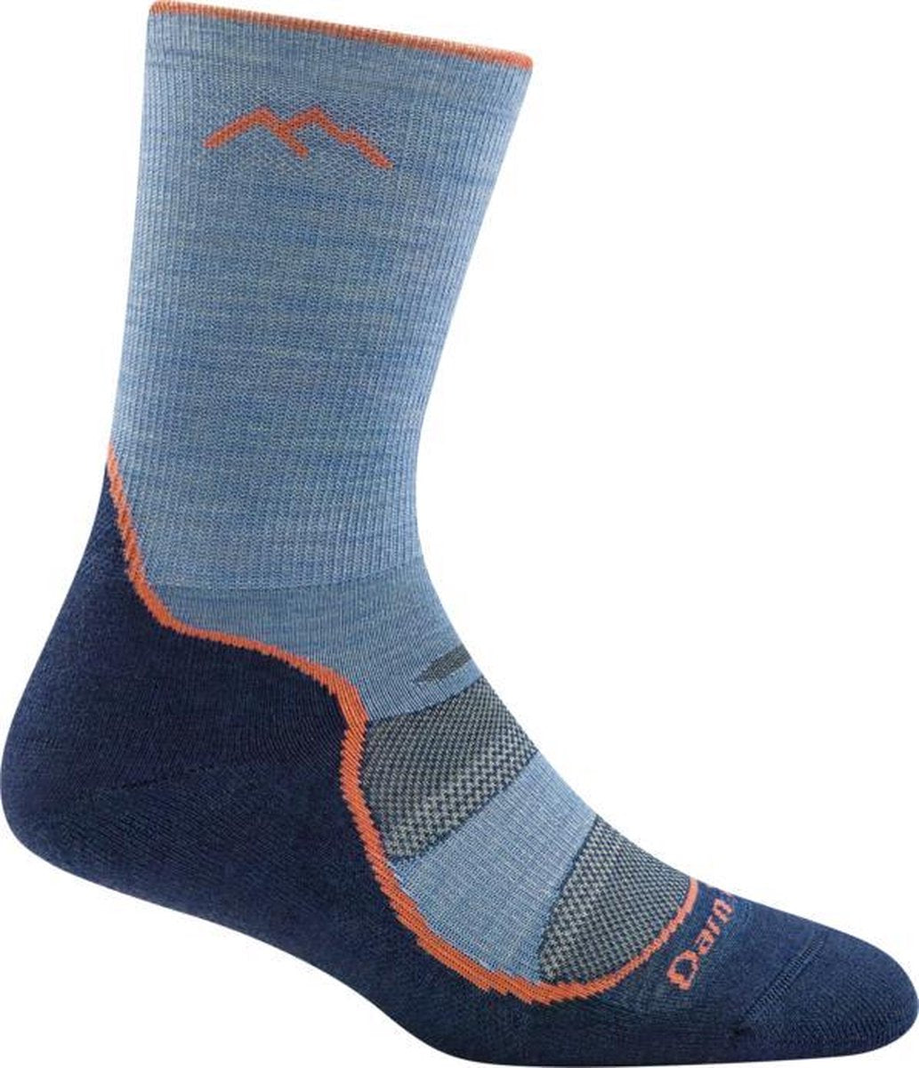 Darn Tough Light Hiker Micro Crew Light Cushion Wandelsokken Dames Denim