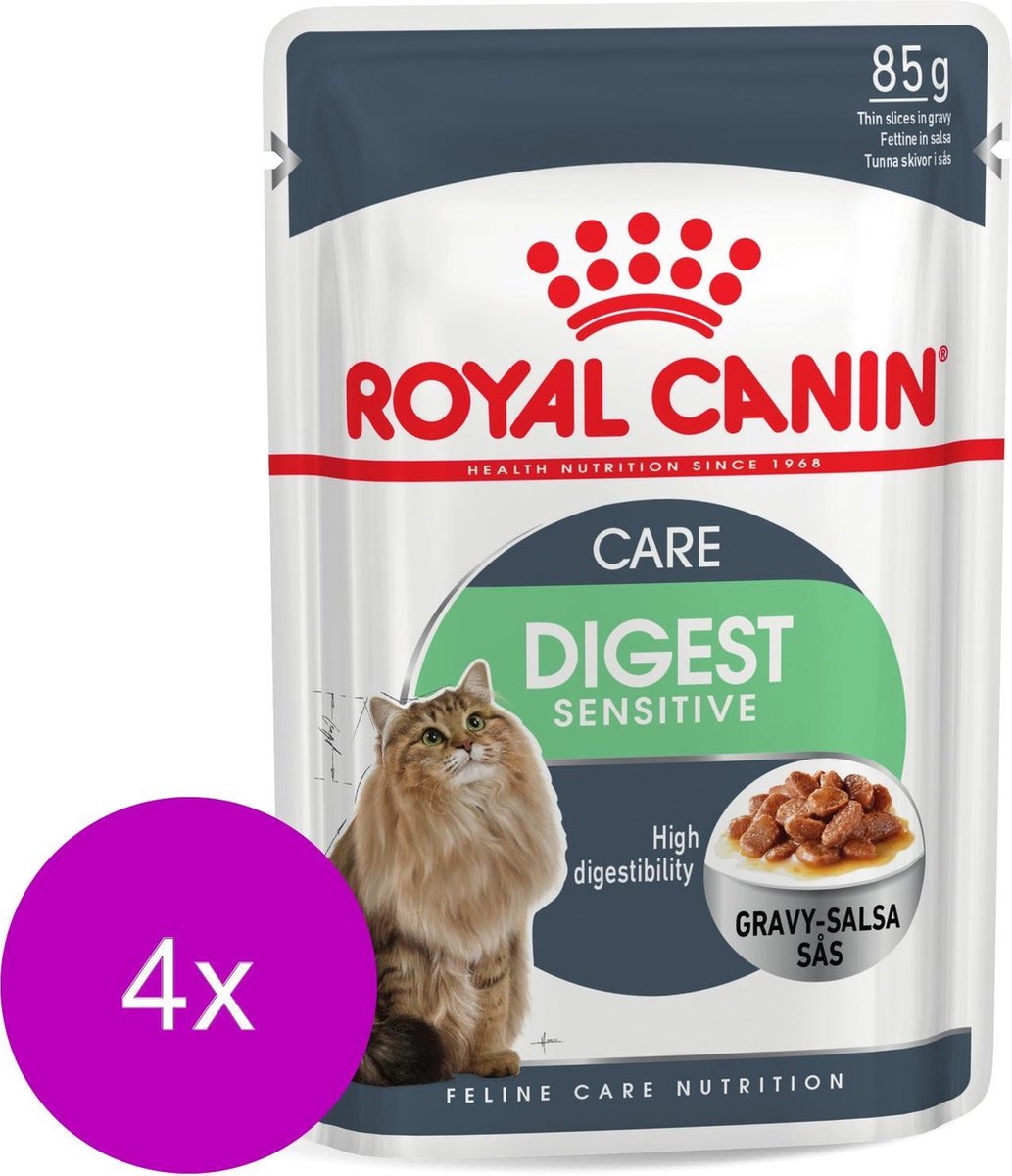 Royal Canin Fhn Digest Sensitive In Gravy - Kattenvoer - 4 x 12x85 g