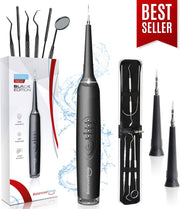 BalancedSmile® – Sonic-3200 – Black Edition – Elektrische Tandsteen Verwijderaar met Ultra Sonische Trillingen – Tandplak Verwijderaar - Professionele Tandplak Reiniger - Rechte Tanden