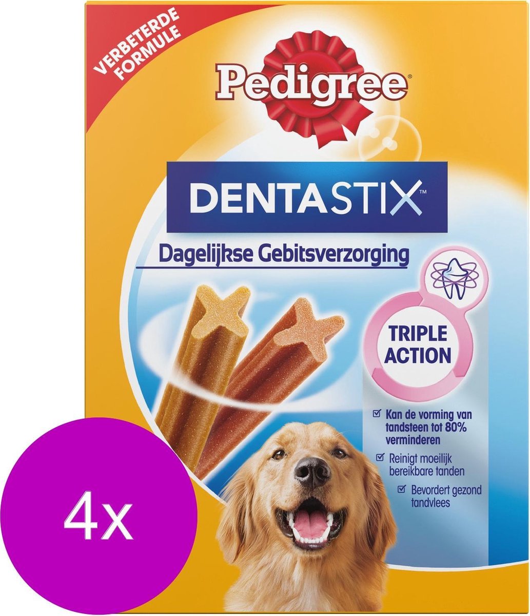 Pedigree Dentastix - Hondensnacks - 4 x Dental 28 stuks Maxi