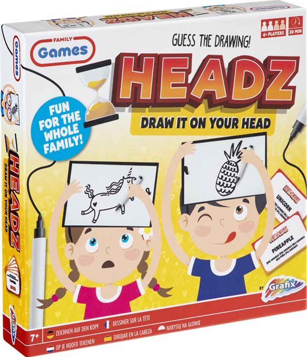 Grafix Gezelschapsspel | HEADZ | teken vaardigheden | Ra Ra wat teken ik?