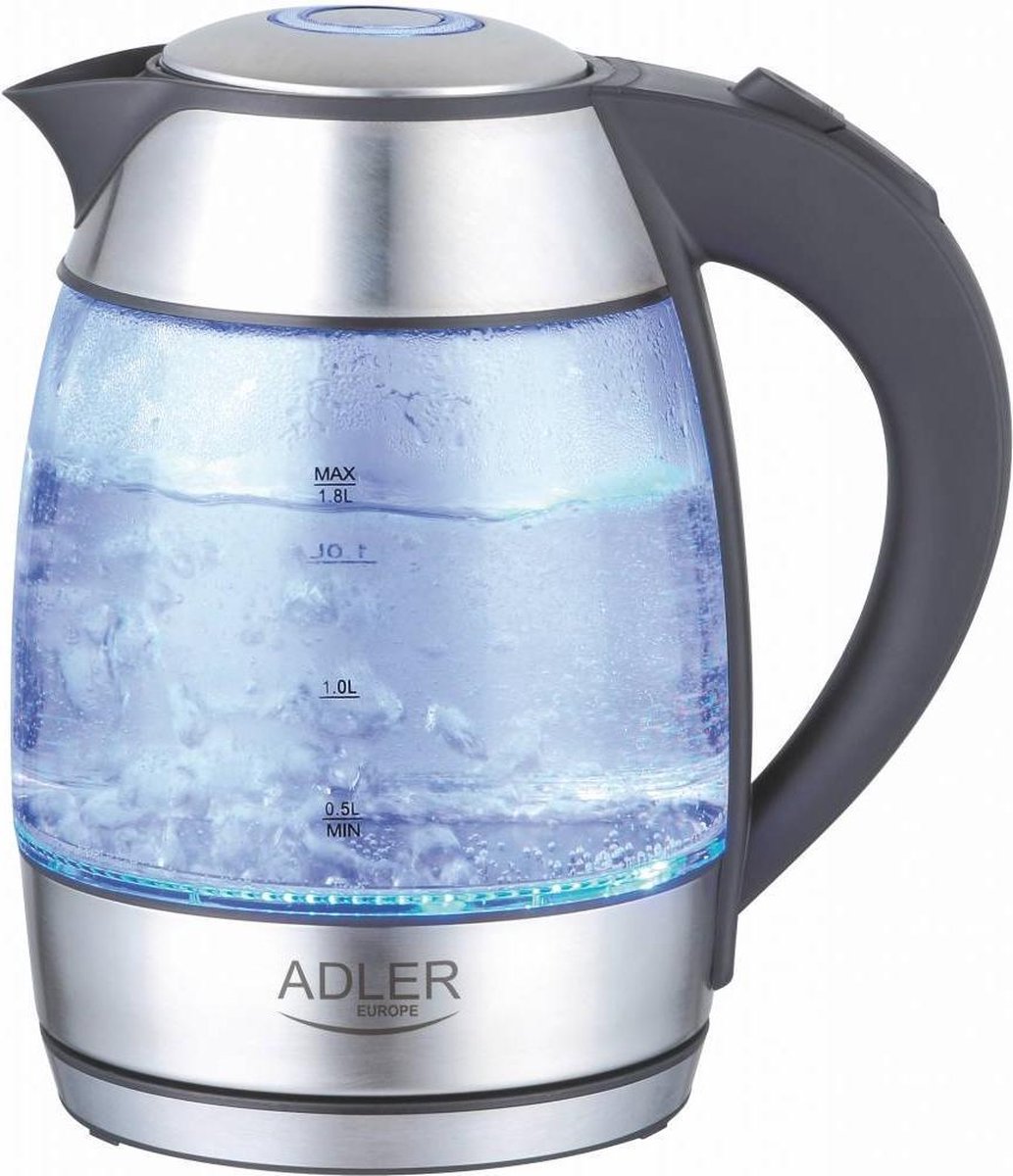 Adler AD 1246 - Elektrische waterkoker met led verlichting - 1.8 Ltr