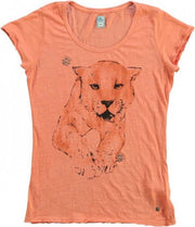 Replay t-shirt koraal met studs - Maat XS