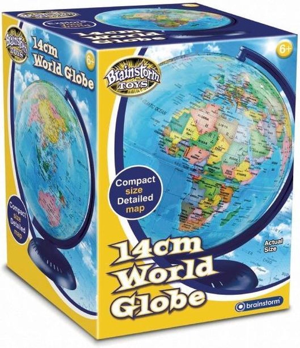 Brainstorm 14cm World Globe