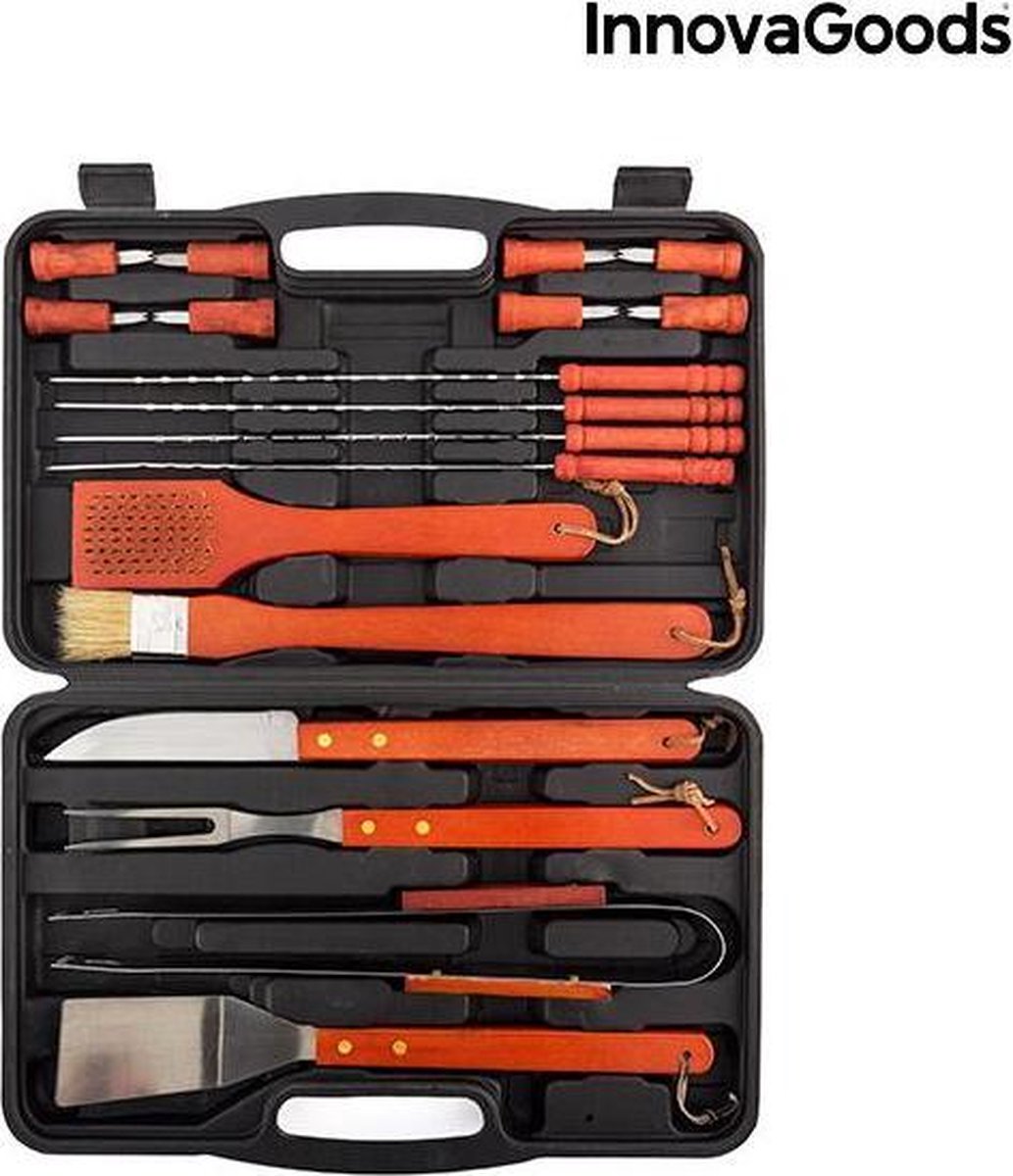 InnovaGoods Koffer voor Barbecues (18 stuks)