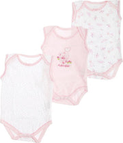NURSERY | 3 Rompers | Mouwloos | 0-3 mnd