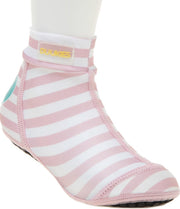 Duukies - Meisjes UV-strandsokken - Baby Pink - Roze gestreept - maat 24-25EU