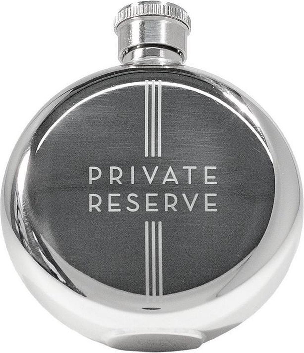 Izola Luxe kleine ronde Heupfles RVS - Private Reserve - 7