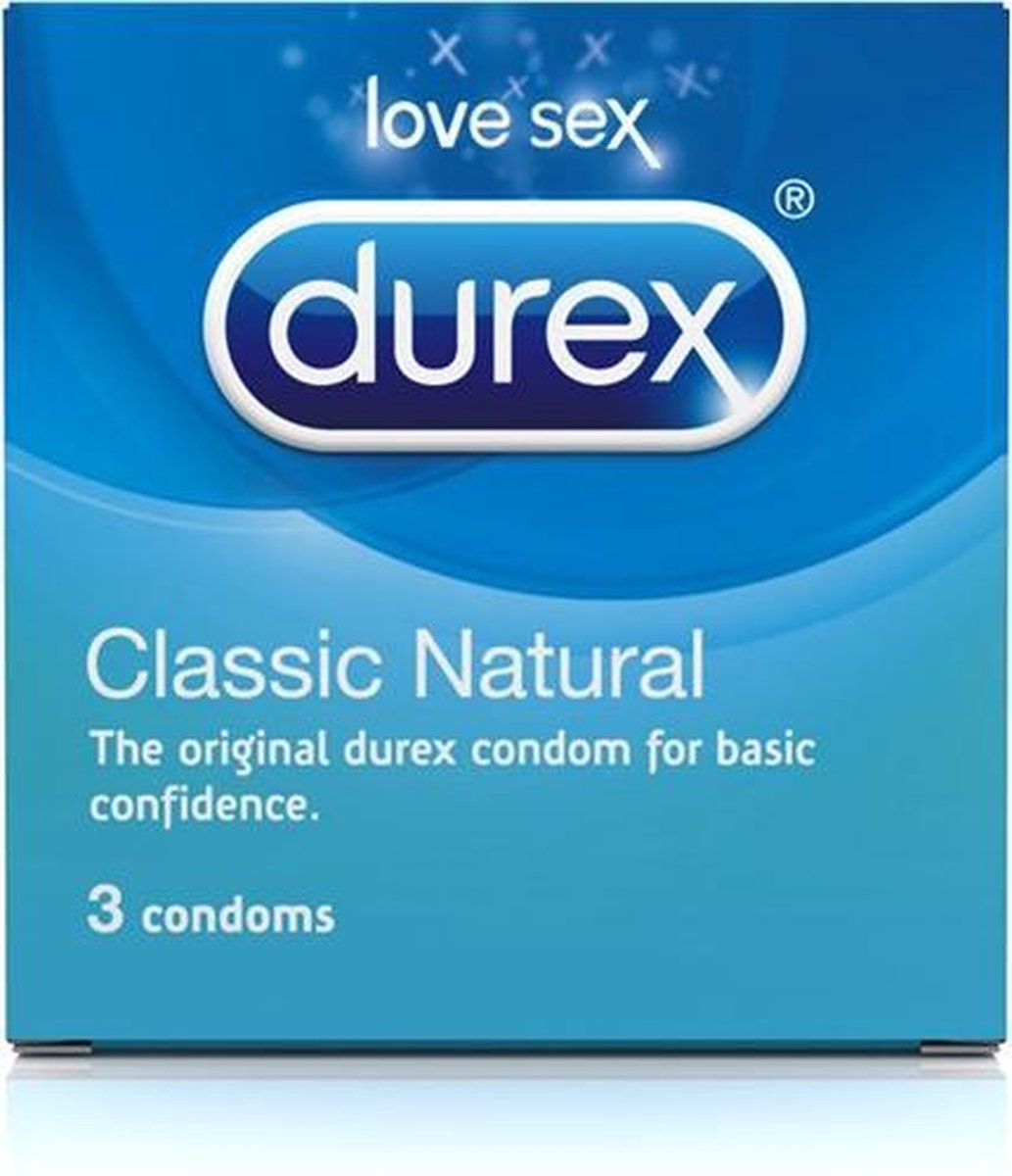 Durex Classic Natural - Condooms - 3 stuks