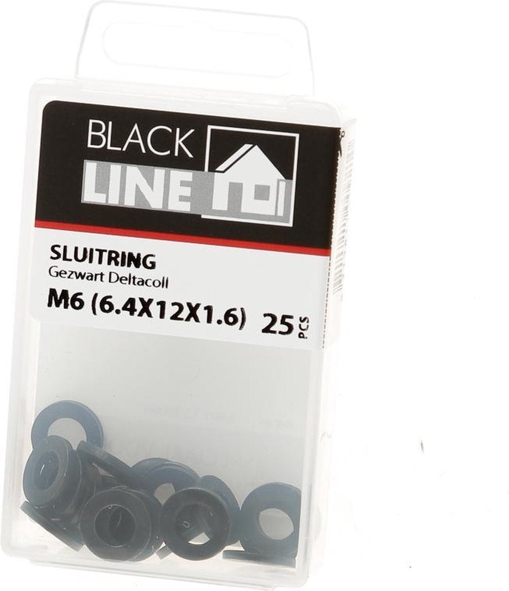 Hoenderdaal Sluitring zwart din125-A M6 Verpakt per 25 stuks
