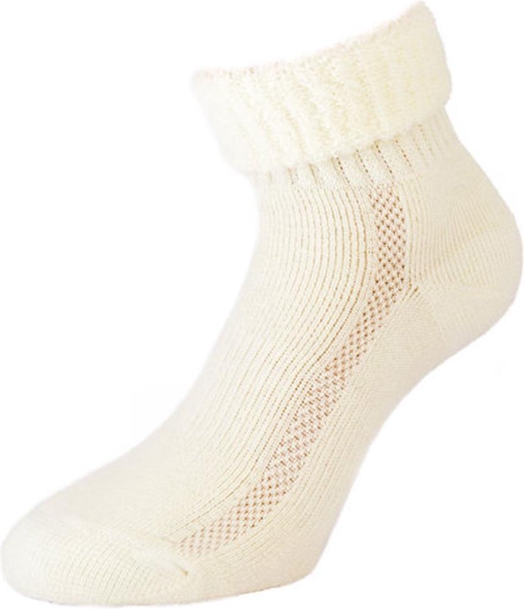 2-Pack Zachte Merino Wollen Huissokken met Badstof Voering S9 - Ecru - Maat 39-42