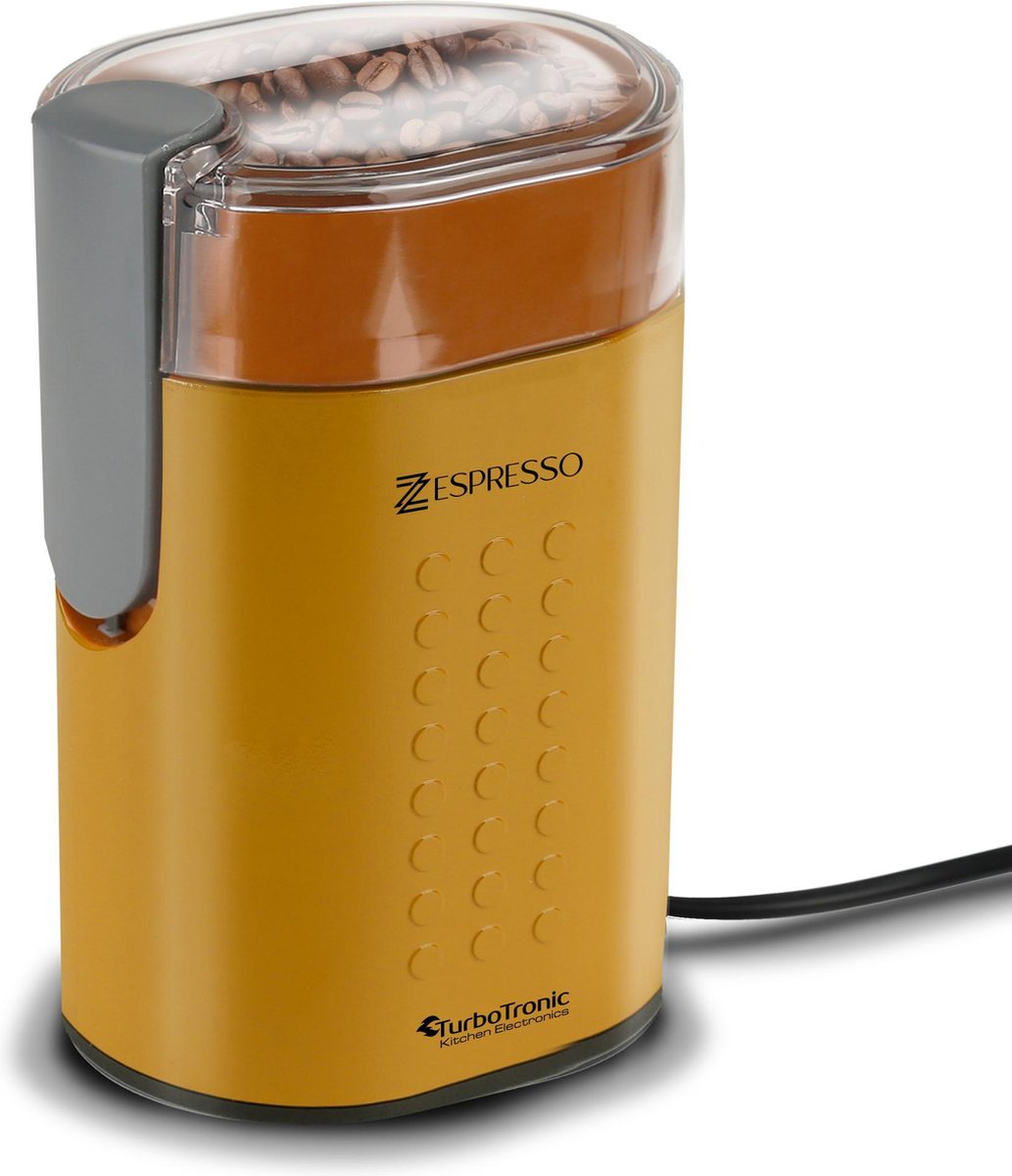 TurboTronic TT-CG5 Electrische Koffiemolen Geel