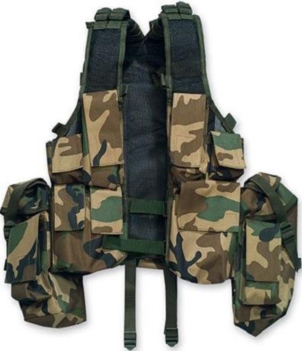 Fostex tactical vest woodland camo