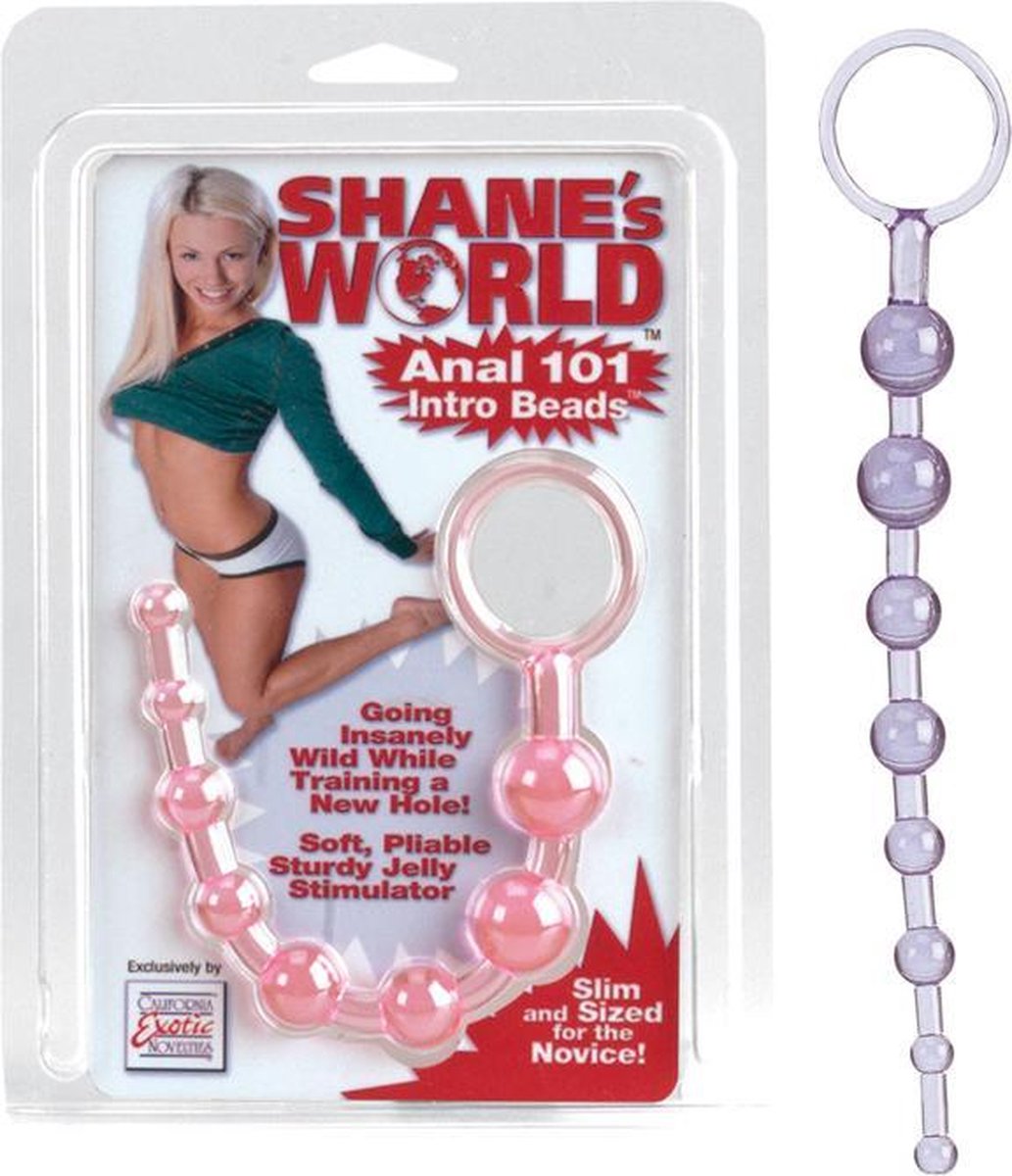 California Exotic Novelties Shane's World Anal Beads - Anale Kralen - Paars - Ø 20 mm