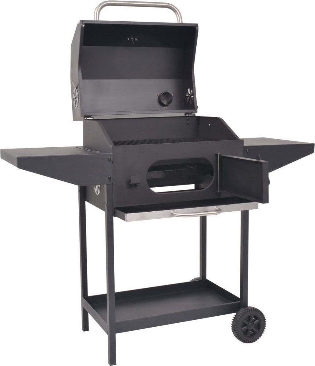 Barbecue Houtskool + BBW Lucifers - met Wielen en onderplank / Houtskool BBQ / Barbeque met wielen