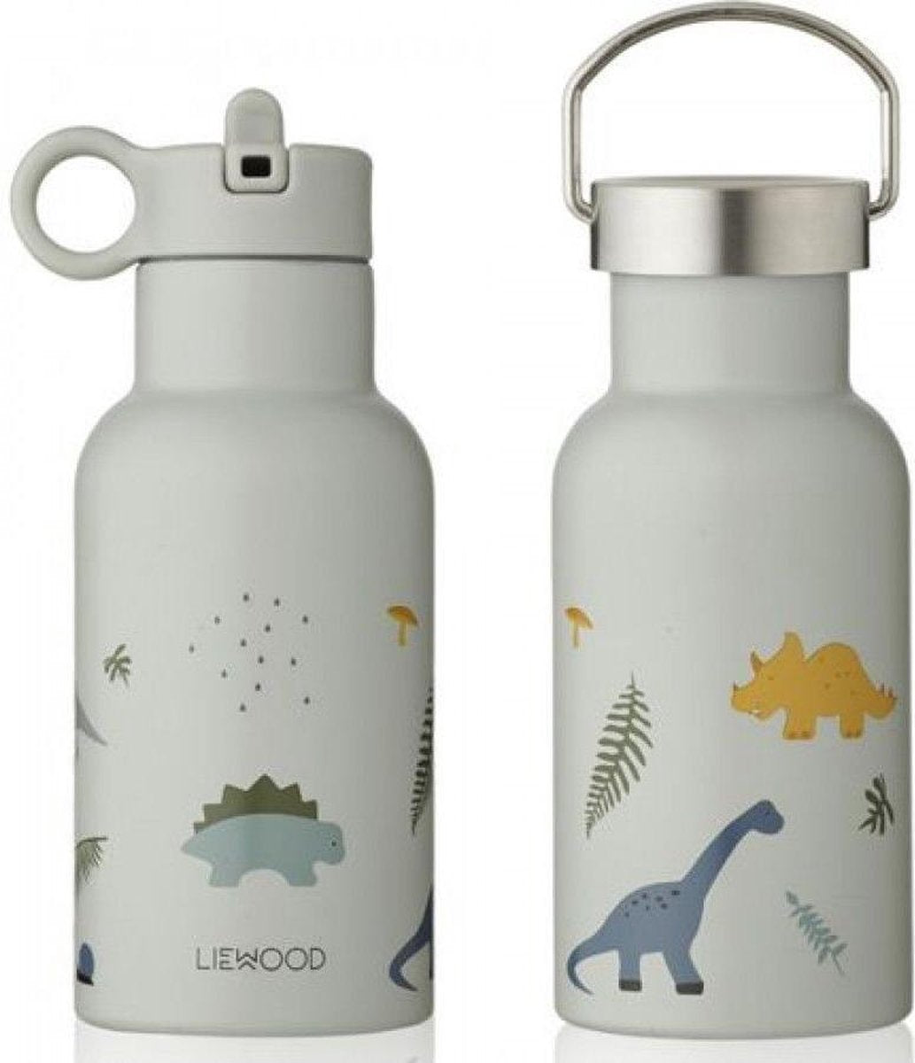Super Knappe Anker Drinkfles -350ml dino dove blue mix