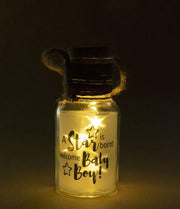 Babycadeau - Kraamcadeau - Geboortecadeau - Jongen -Starlight (groot model) - A star is born! Welcome Baby Boy! - In cadeauverpakking