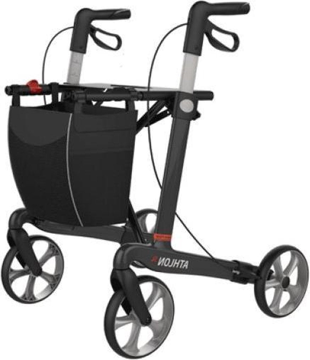 Rehasense Carbon Rollator SF Met Brede Comfort Dempingsbanden ( 5 KG)