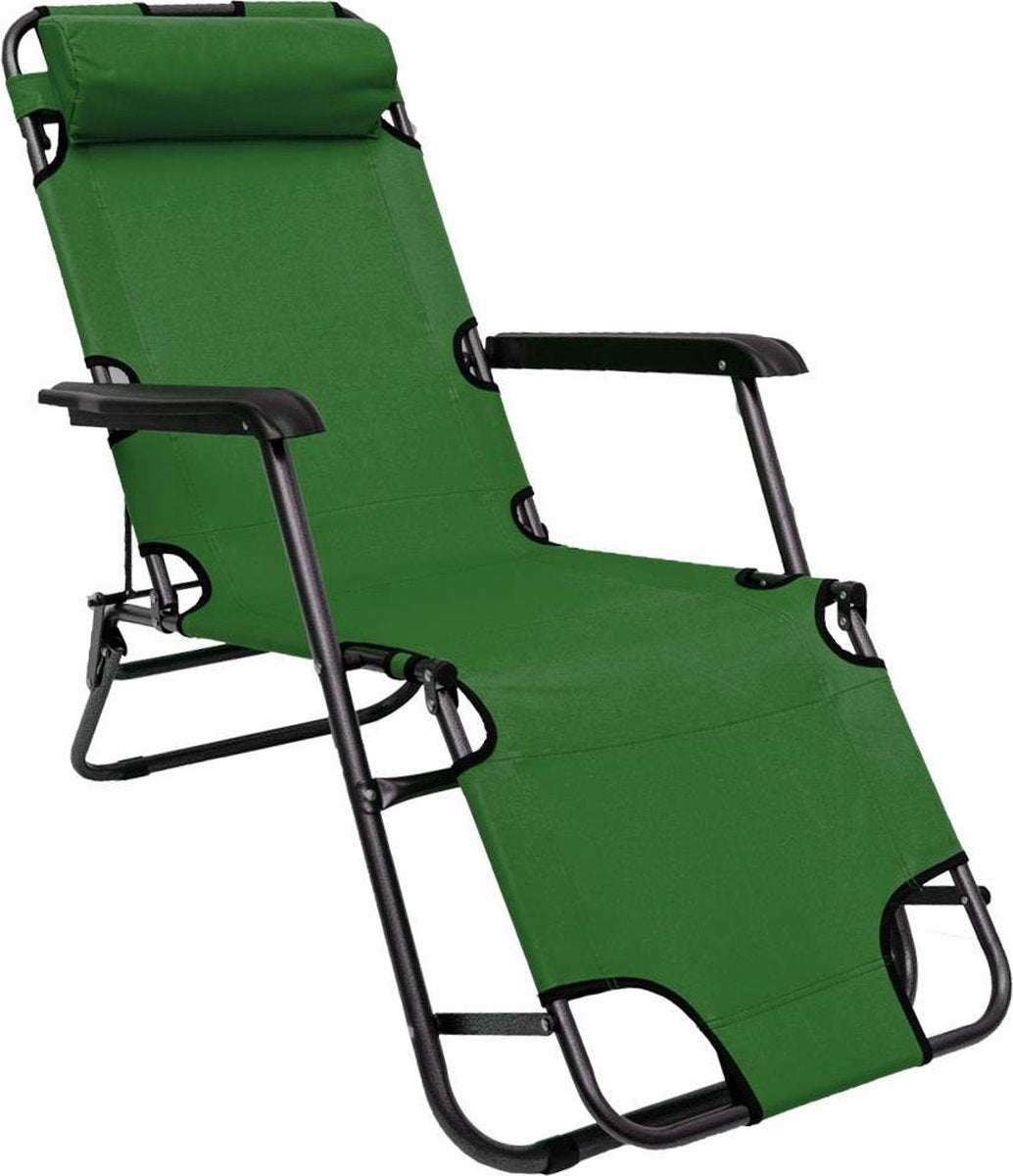 Amanka Campingstoel - Ligstoel - Groen