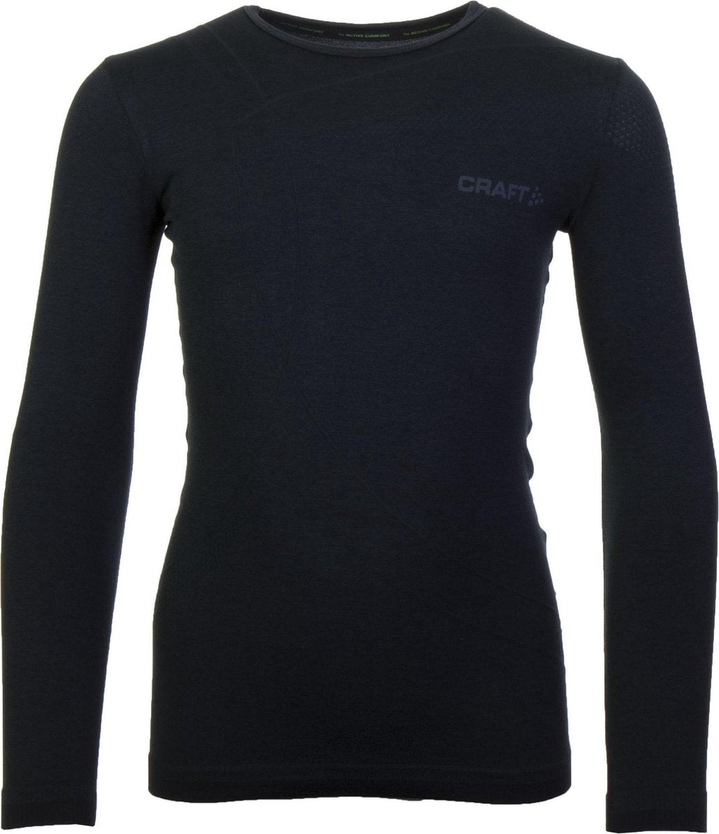 Craft Active Comfort Rn Ls J 1903777 - Sportshirt - Black Solid - Kids - Maat 158