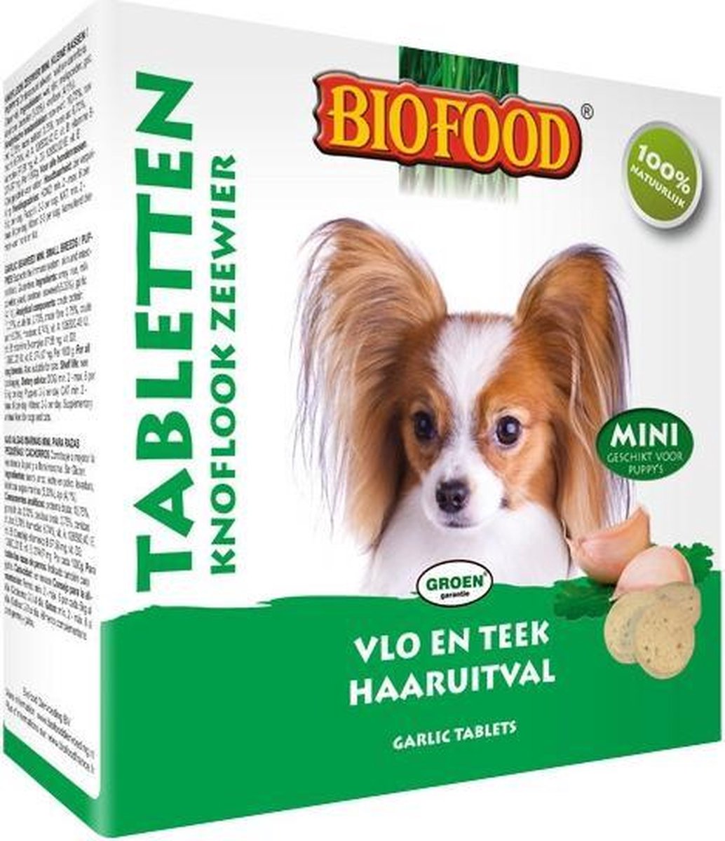 16x Biofood Hondensnoepjes Anti-Vlo Knoflook - Zeewier Mini 100 stuks