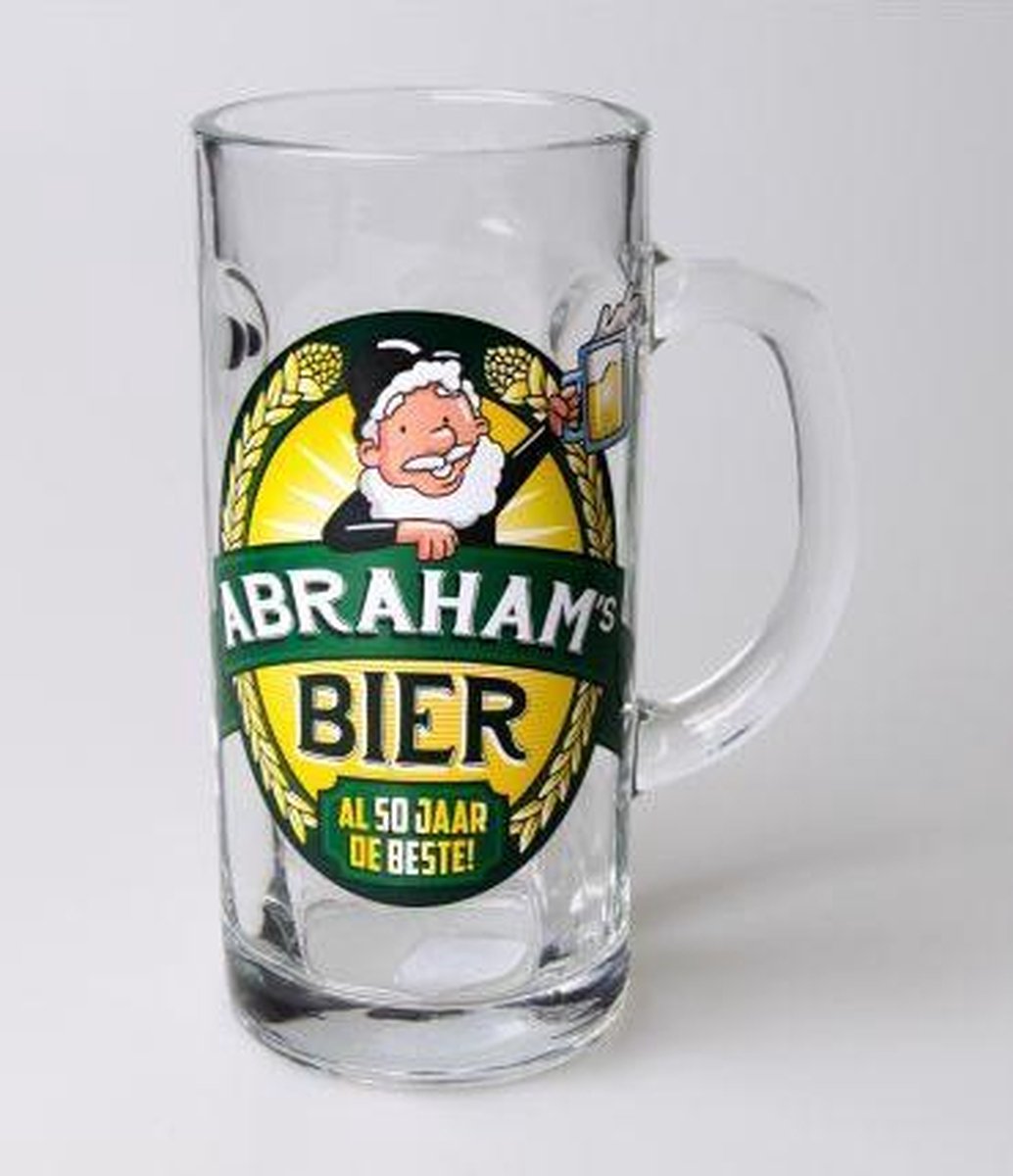 Bierpul - Abraham's bier - Gevuld met gemengde drop - In cadeauverpalling met gekleurd lint
