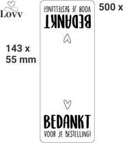 Sluitstickers-Sluitzegel-Bedankt Stickers-"Bedankt Voor Je Bestelling" -500 Stuks-14