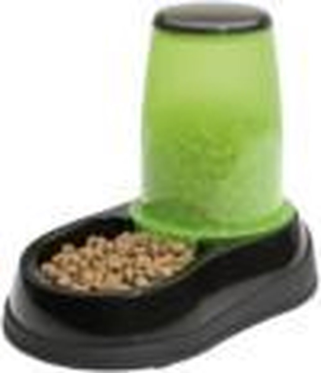 Maelson Feedo 060 Automatische Voerbak Voor Katten En Honden - 0.6 L zwart/groen