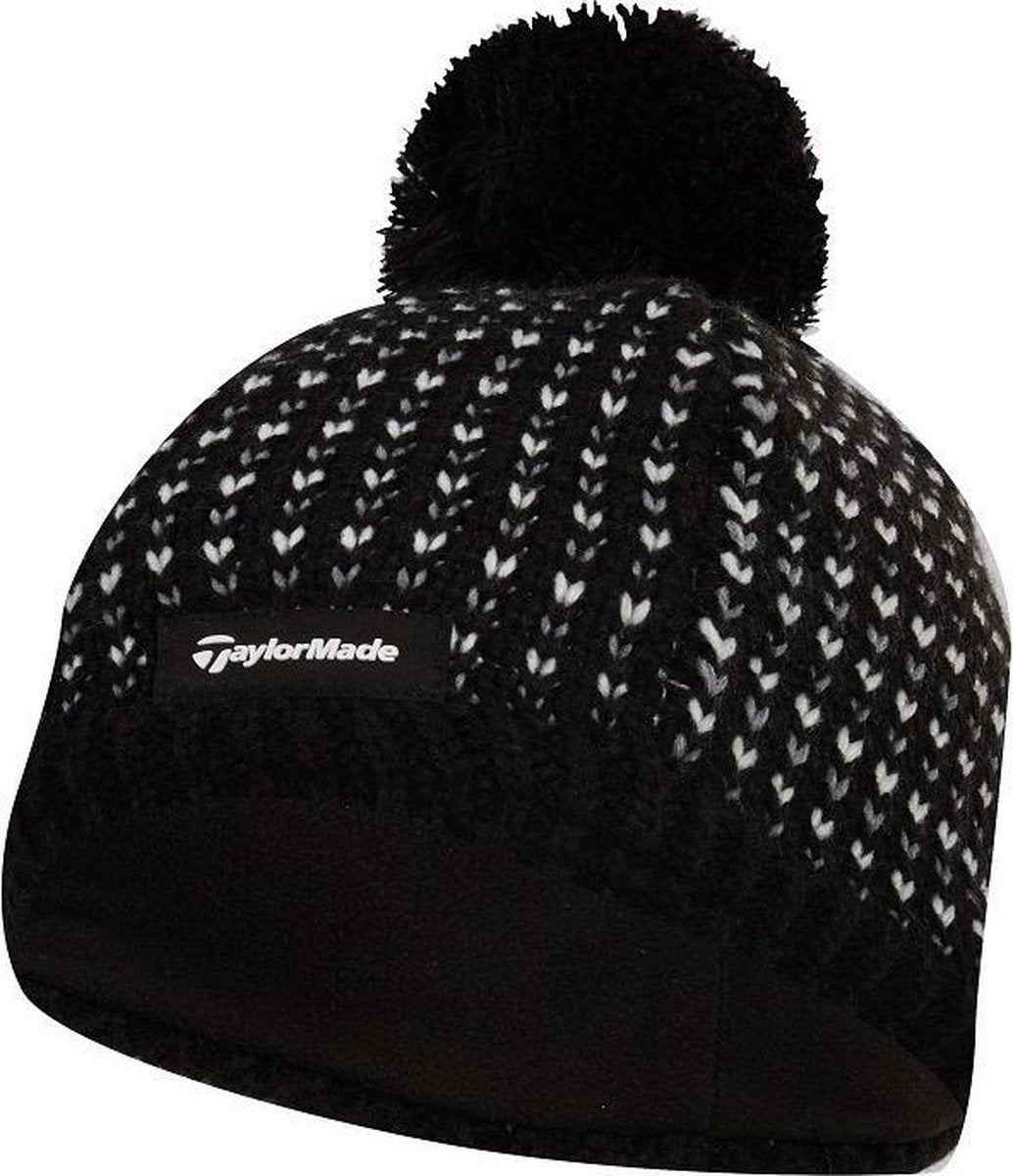 TaylorMade Ladies Bobble Beanie 2020 - Zwart