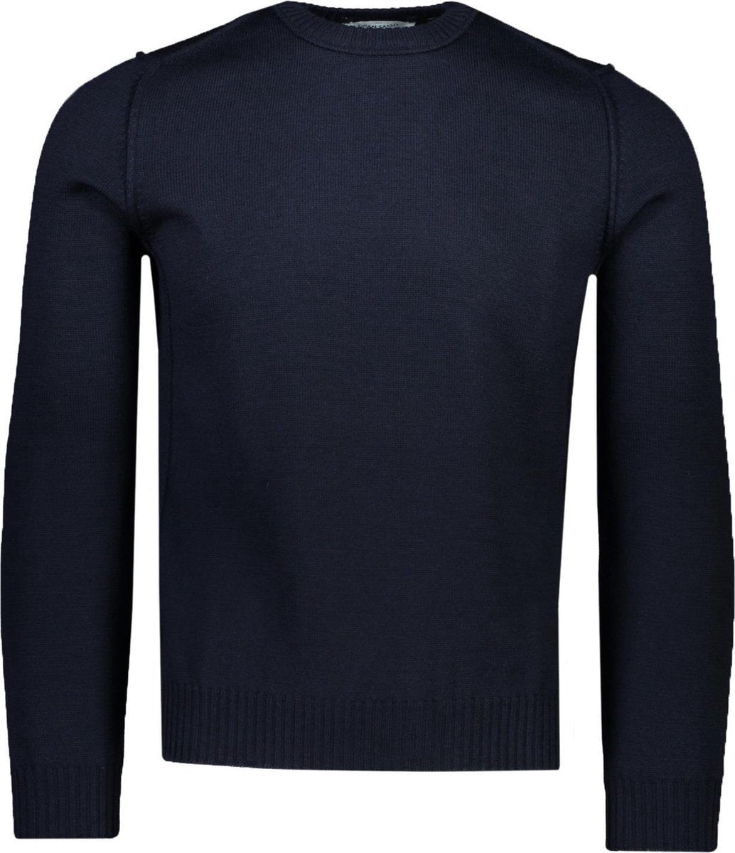 Gran Sasso  Trui Blauw Normaal - Maat XXL  - Heren - Herfst/Winter Collectie - Wol