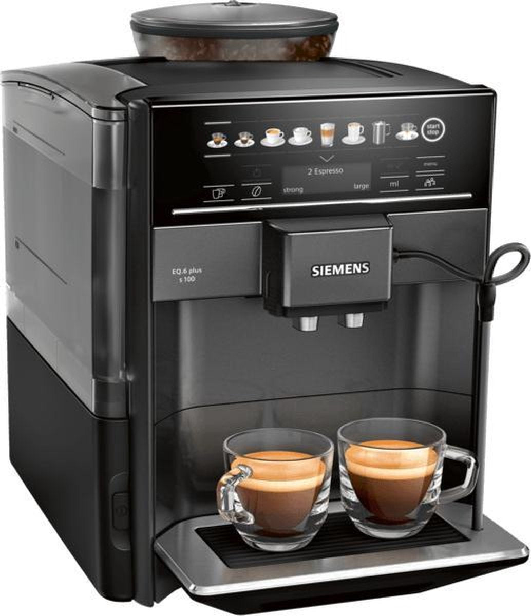 Siemens EQ.6 Plus s100 TE651319RW - Volautomatische espressomachine - Grijs