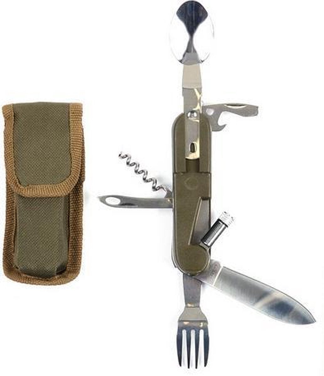 Survival bestek met lampje