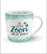 Enjoy Mok - De liefste Zoon van de wereld - In cadeauverpakking met gekleurd lint - GRATIS: zijden lint met de tekst: "Speciaal voor jou"