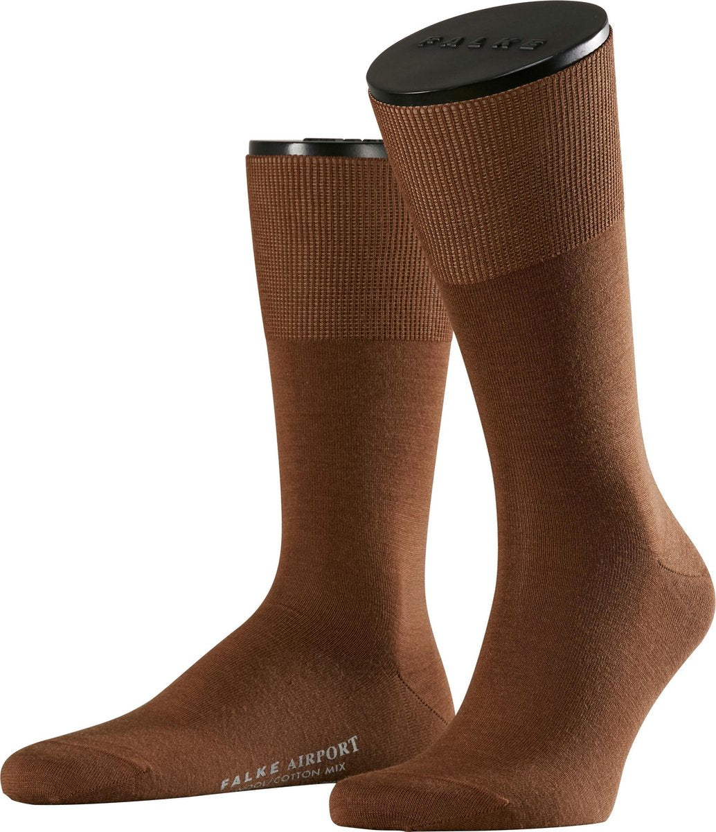 FALKE Airport Heren Kniekousen - Deer - Maat 45-46