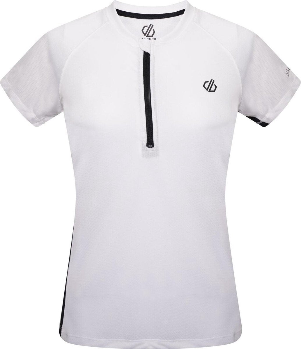 Dare2b - Outdare II Dames Fietsshirt - White/Black - Maat 40
