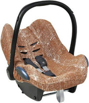 Meyco autostoelhoes groep 0 - Fine lines camel