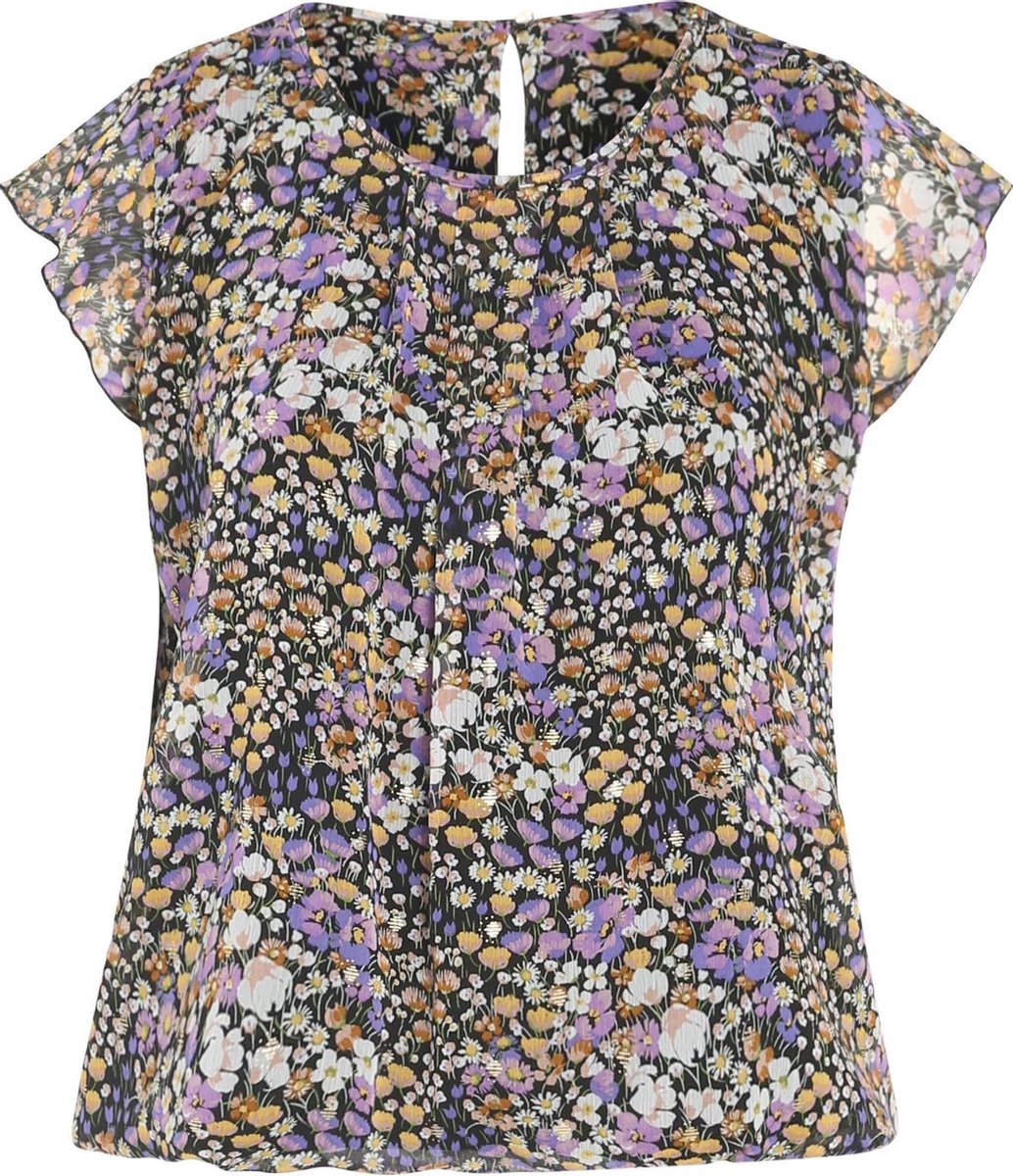 Blouse met folieprint