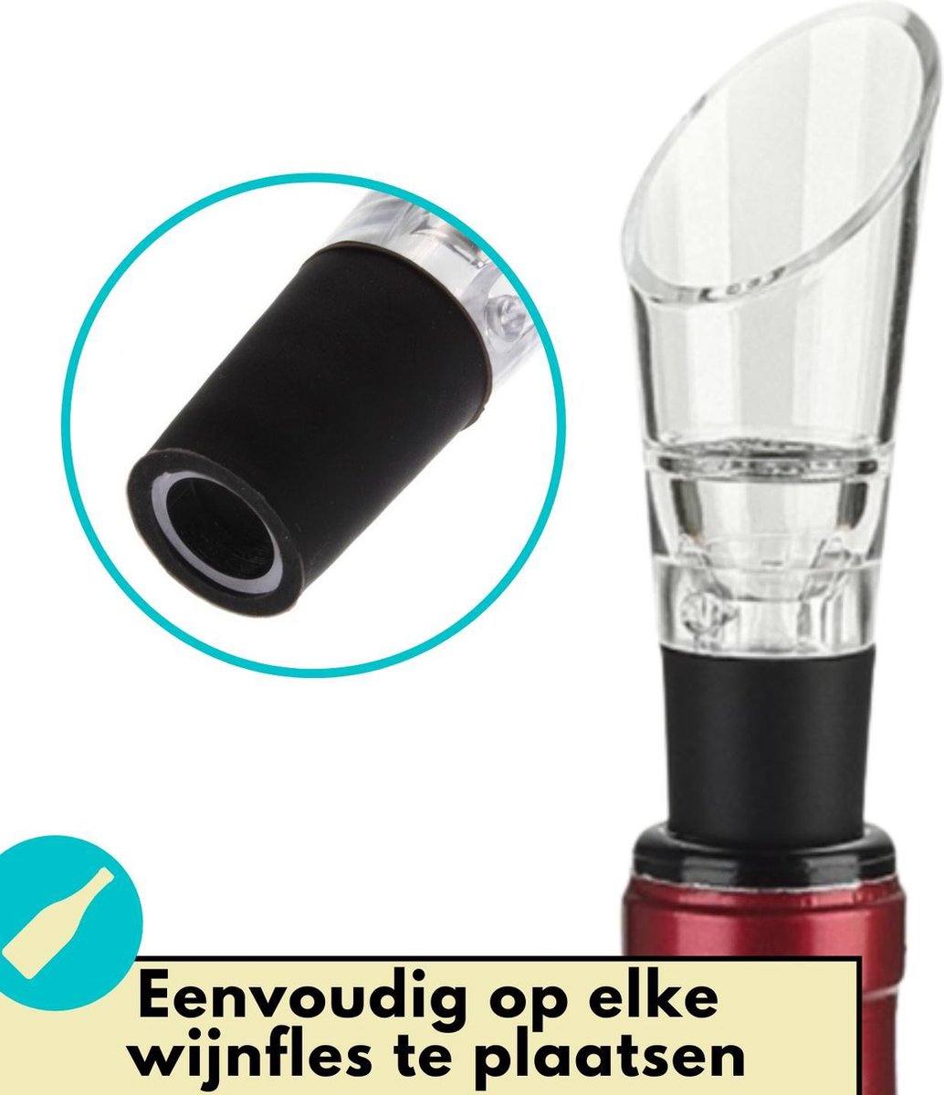 Lynnz® Wijn decanteerder | wijn decanter - wijndecanteerder - wijnschenker - wijnbeluchter - wijn accessoires - decanteer karaf