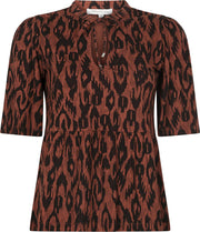 Tramontana | Volant Top | Print Browns | Maat L