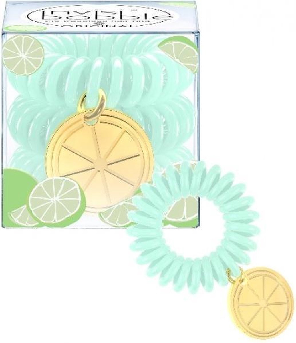 Invisibobble - Original - Mint groen - Haarbandjes/haarelastiekjes - Tutti Frutti Lime Time - 3 stuks