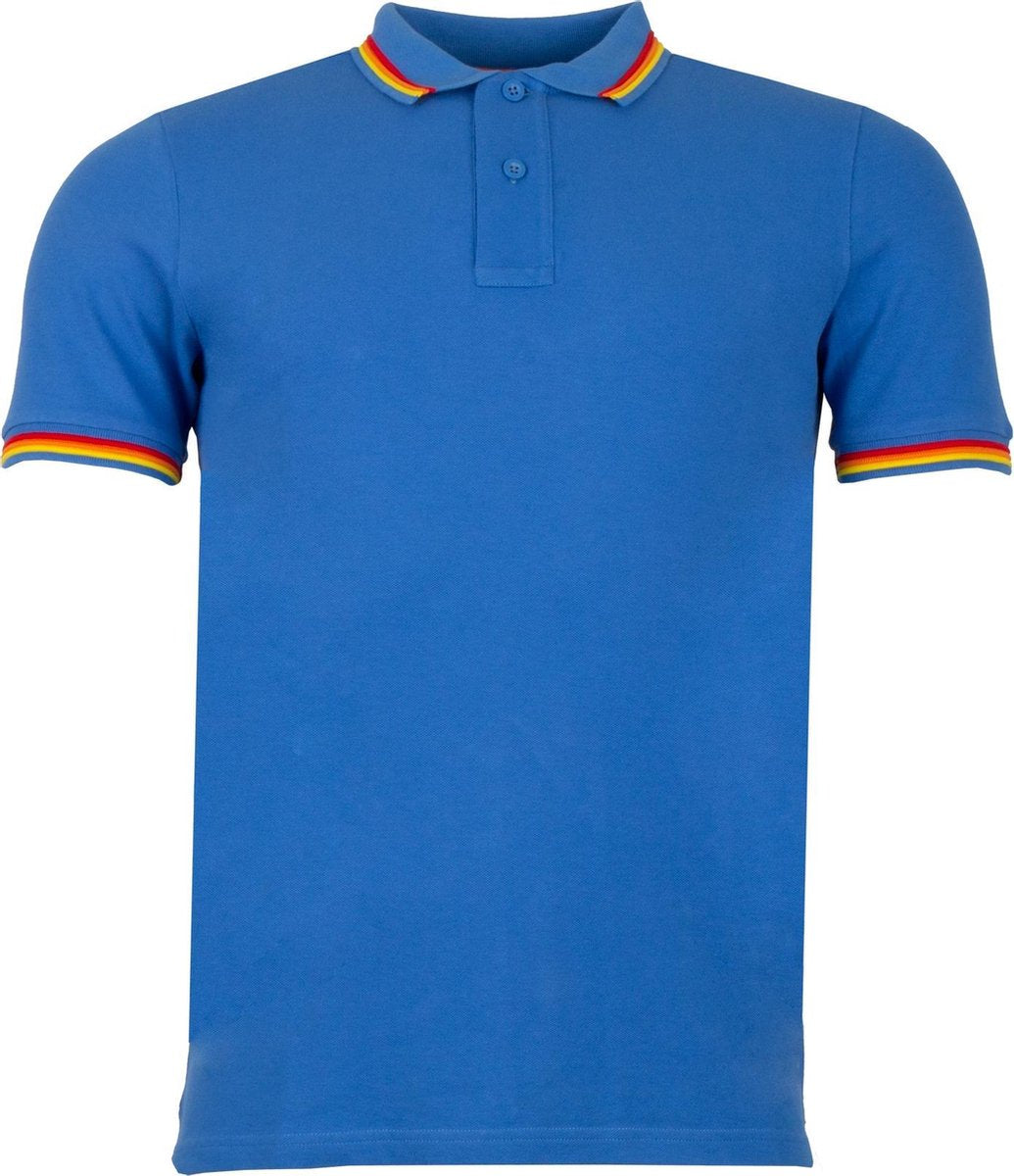 Sundek Sundek Brice Poloshirt - Mannen - blauw - rood - oranje - geel