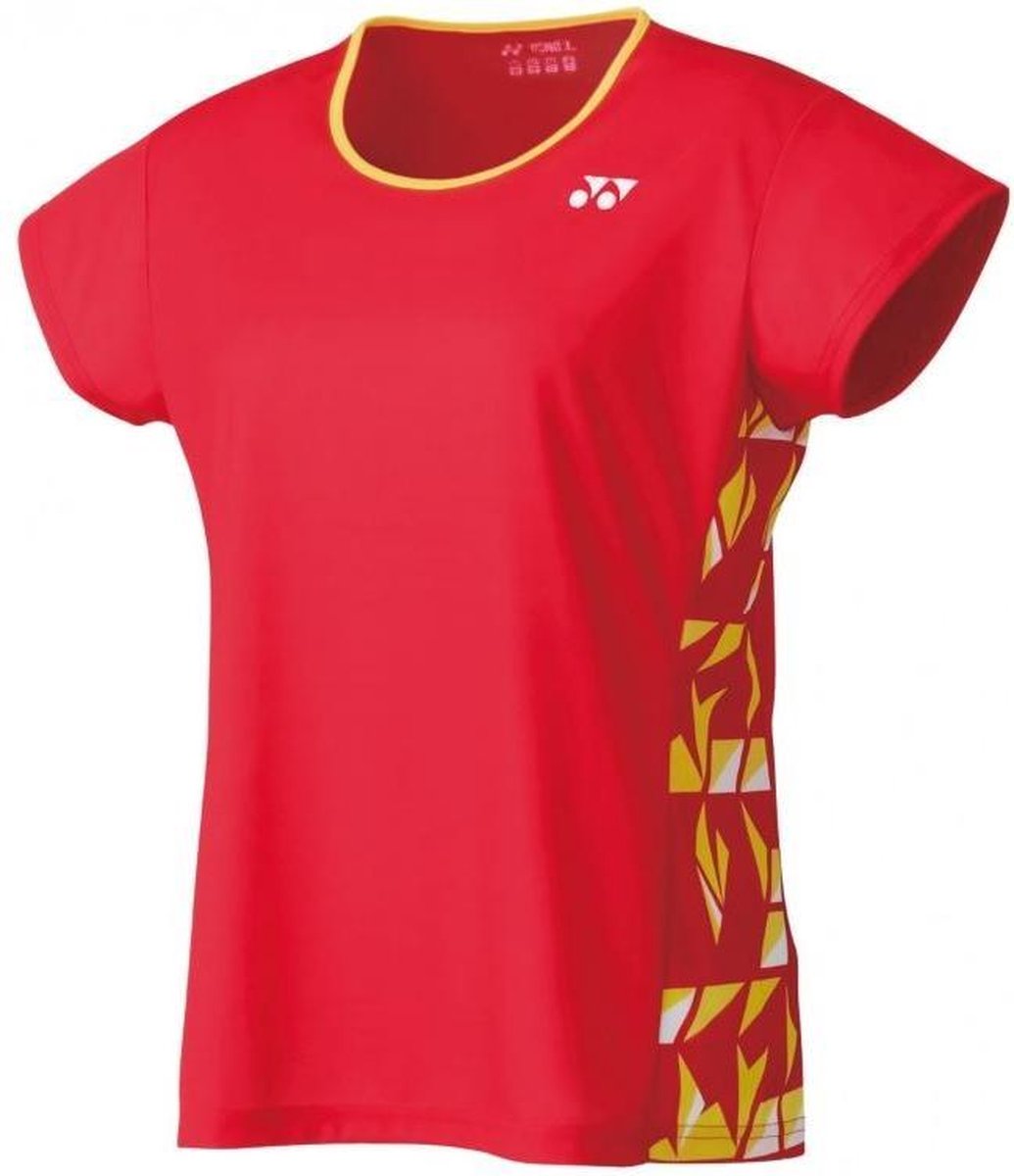 Yonex Tennisshirt Tournament Style Rood Dames Maat L